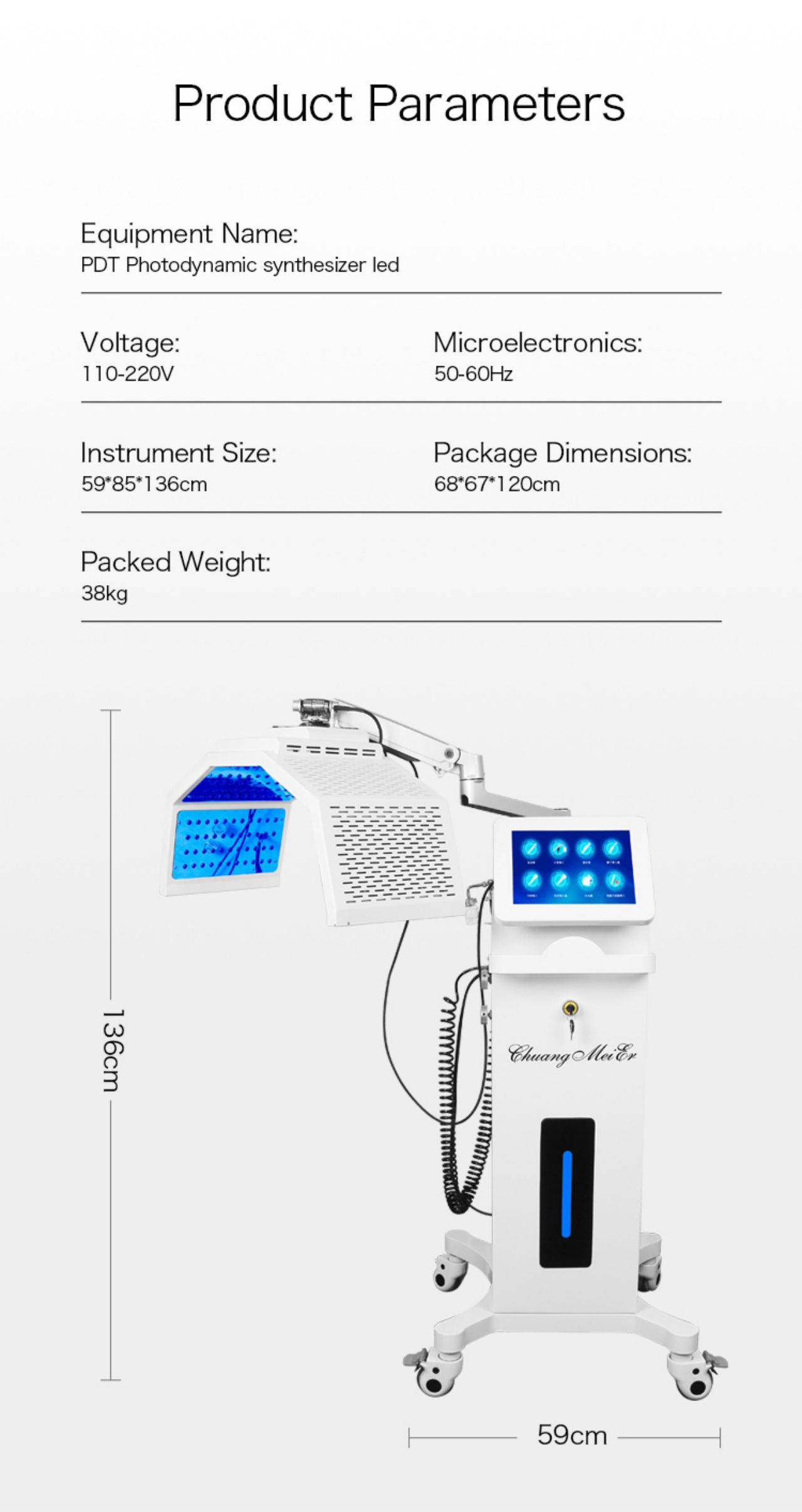 PDT emits light of a specific 9